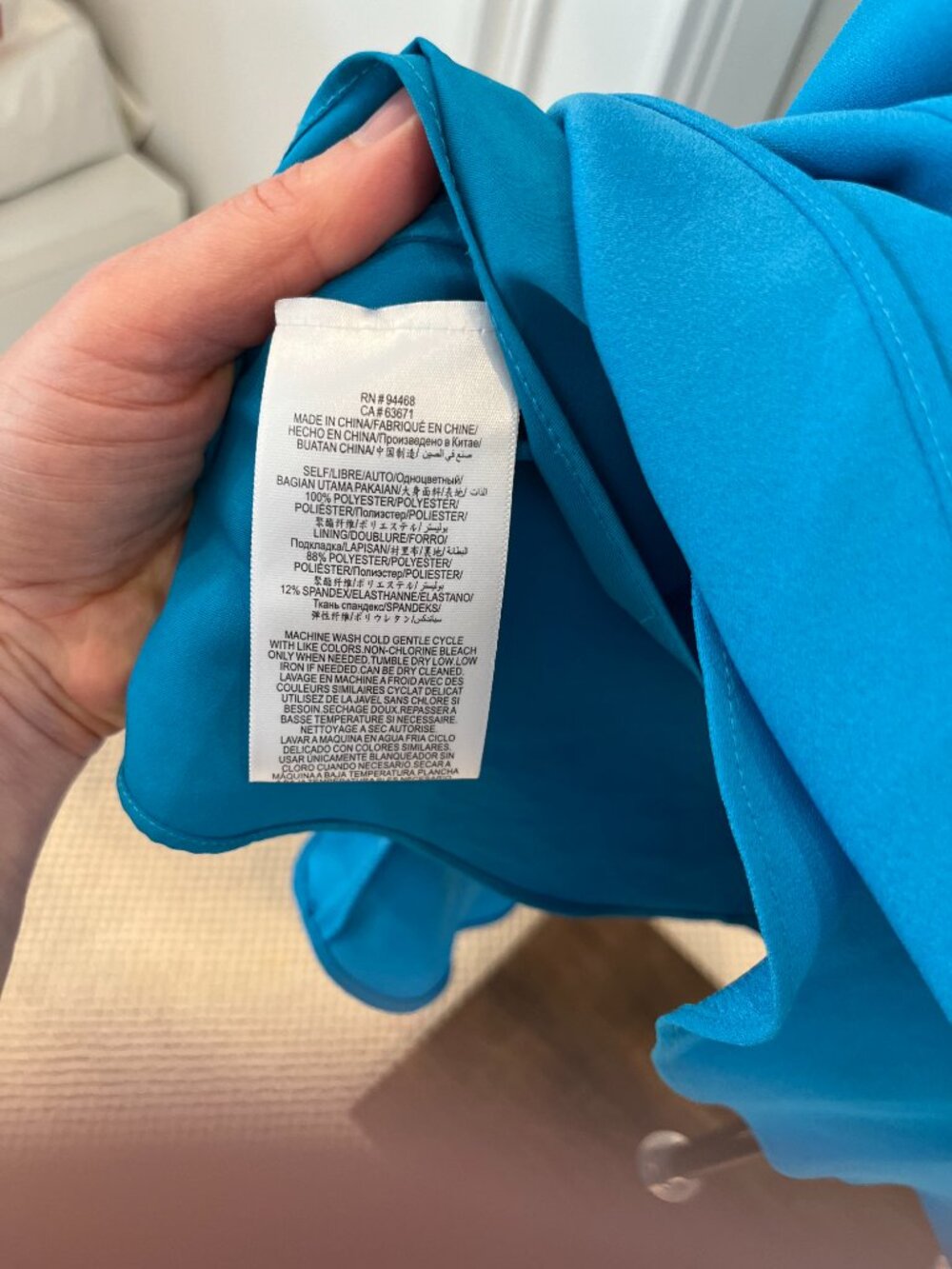 BCBG Turquoise Dress Size US 6 - Picture 6 of 7